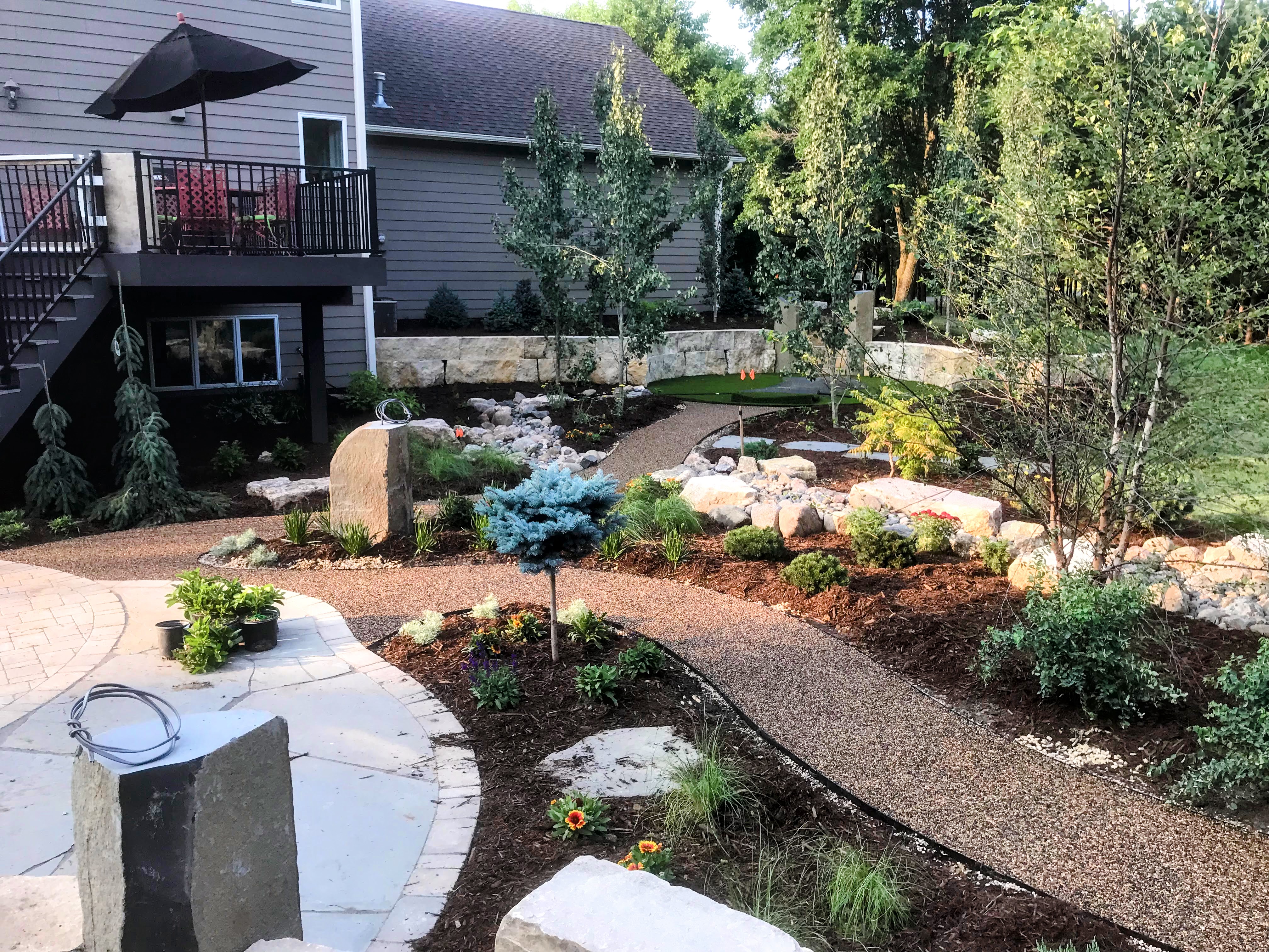 Side-yard path