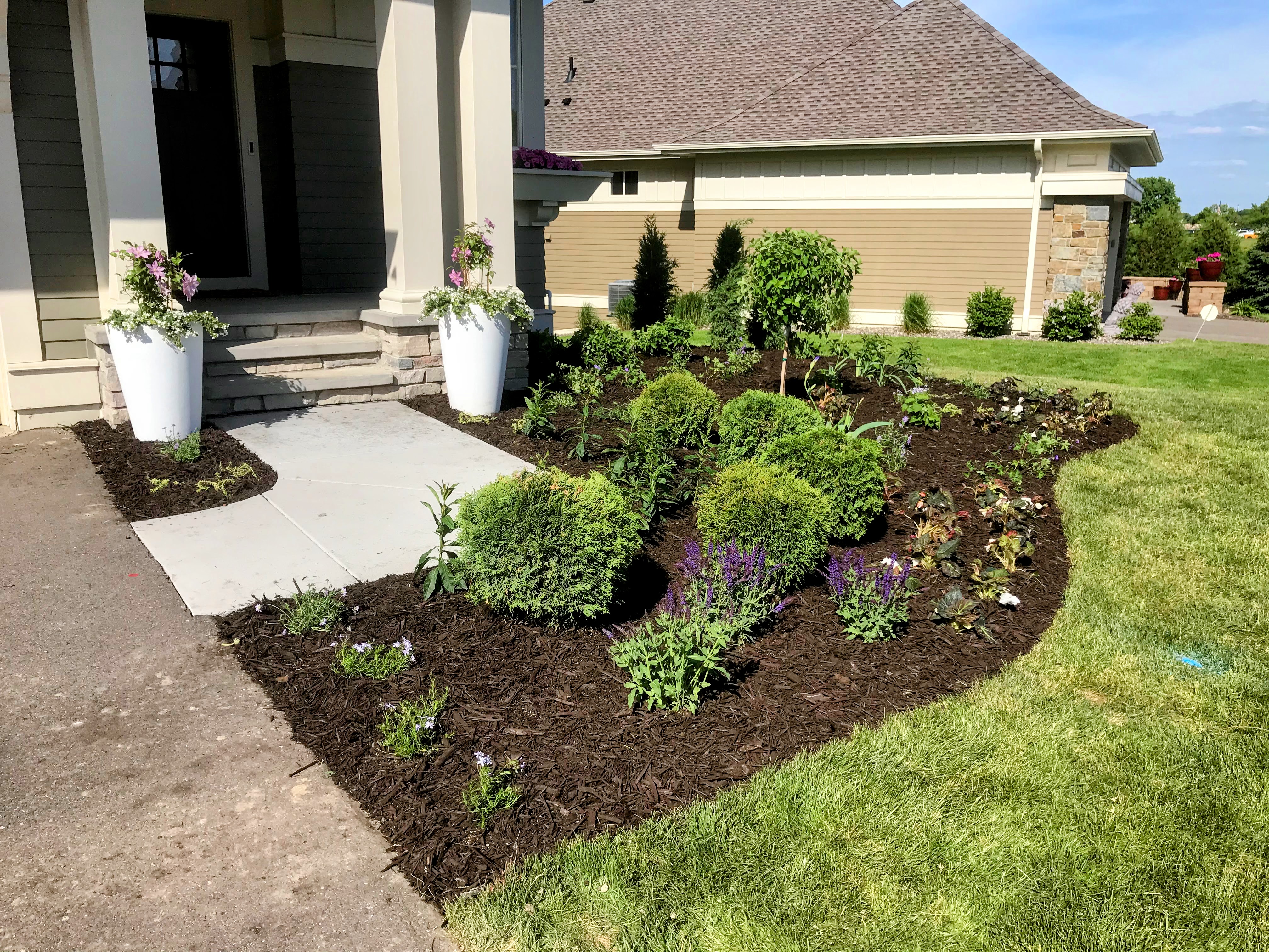 Shrub entryway