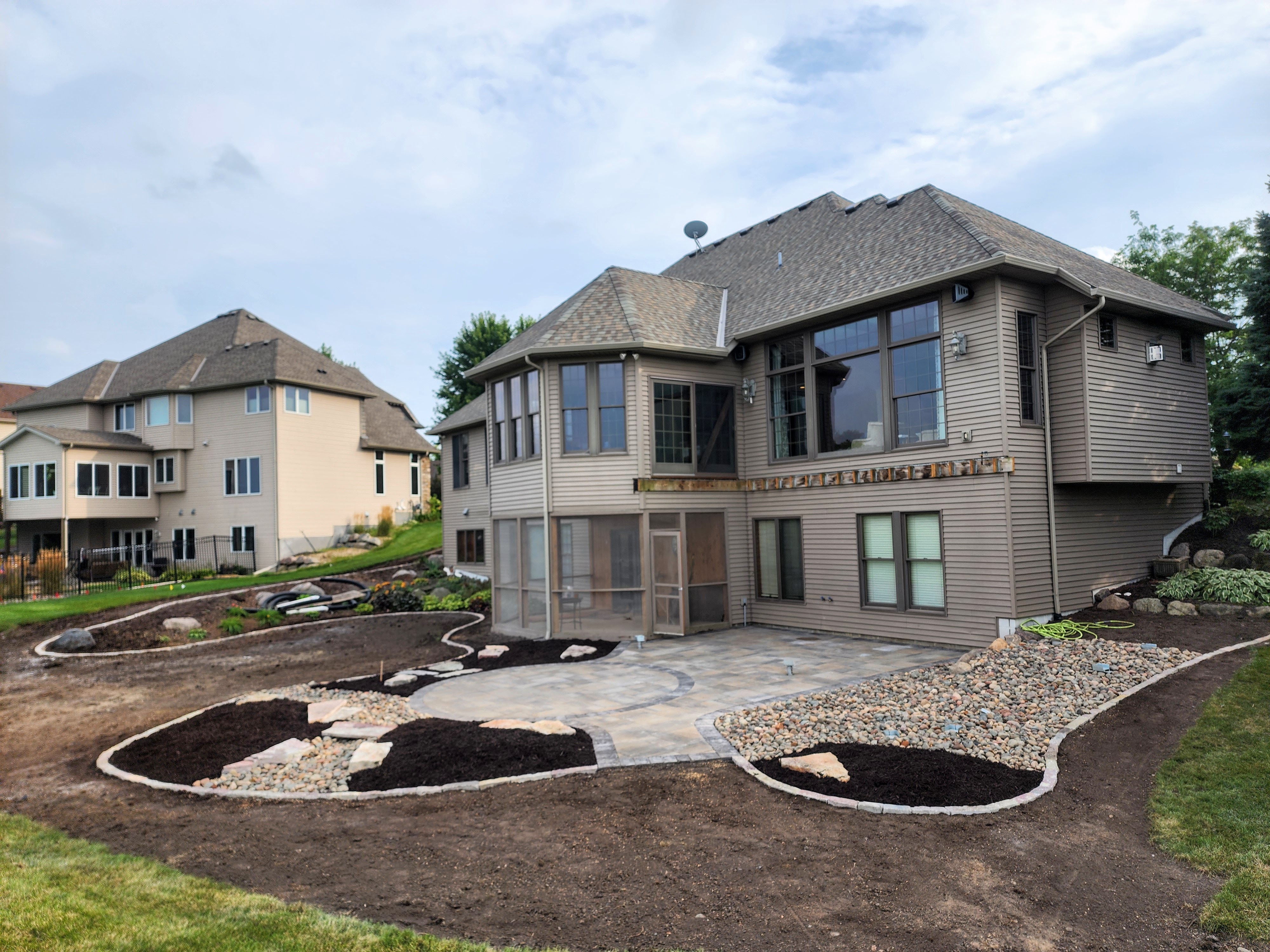 Yard in progress